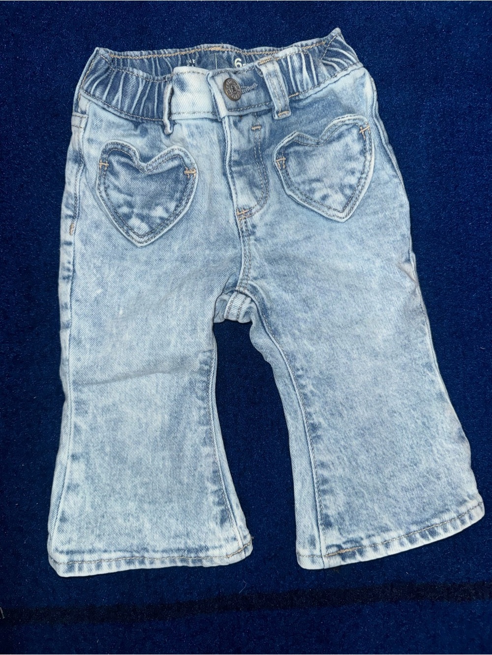 GAP Light Blue Heart Pocket Kids Jeans